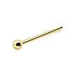 1mm Ball Silver Straight Nose Stud NSKA-59